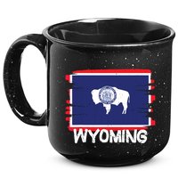 Cool Wyoming Flag 15oz Campfire Ceramic Mug