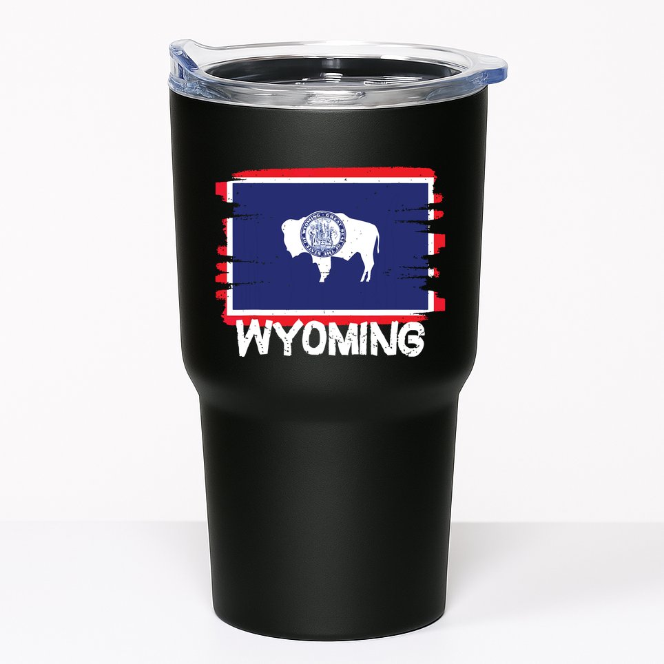 Cool Wyoming Flag Tumbler