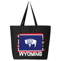 Cool Wyoming Flag 25L Jumbo Tote