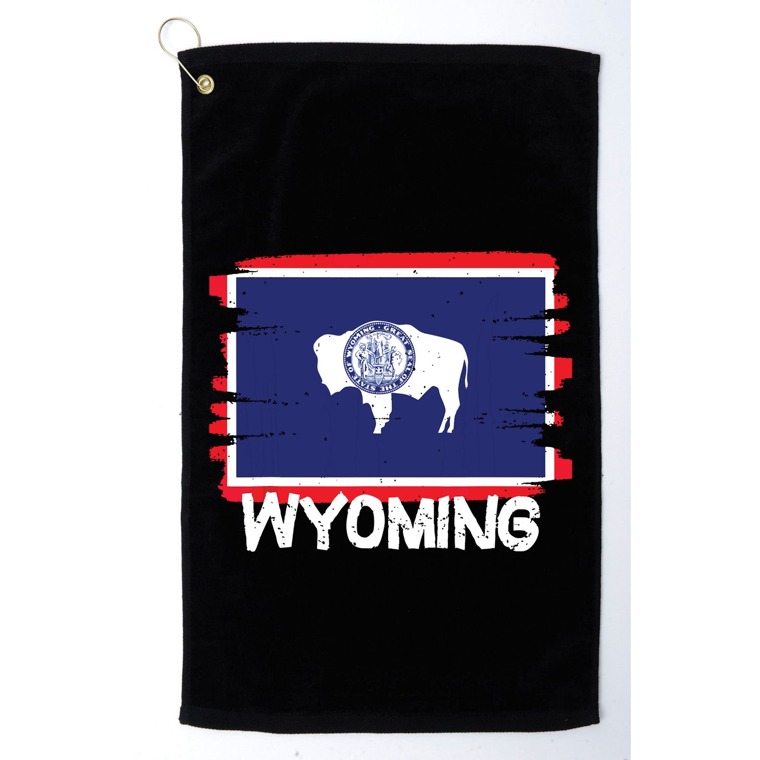 Cool Wyoming Flag Golf Towel