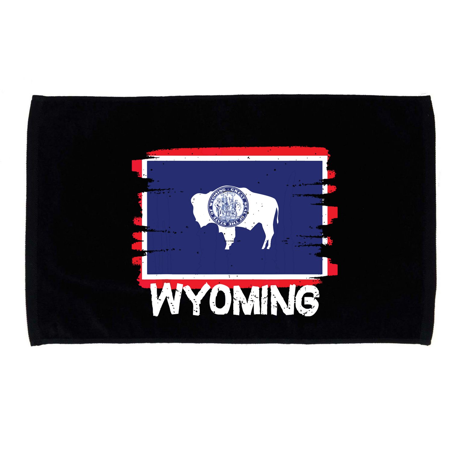 Cool Wyoming Flag Microfiber Hand Towel