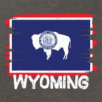 Cool Wyoming Flag Cotton Canvas Backpack