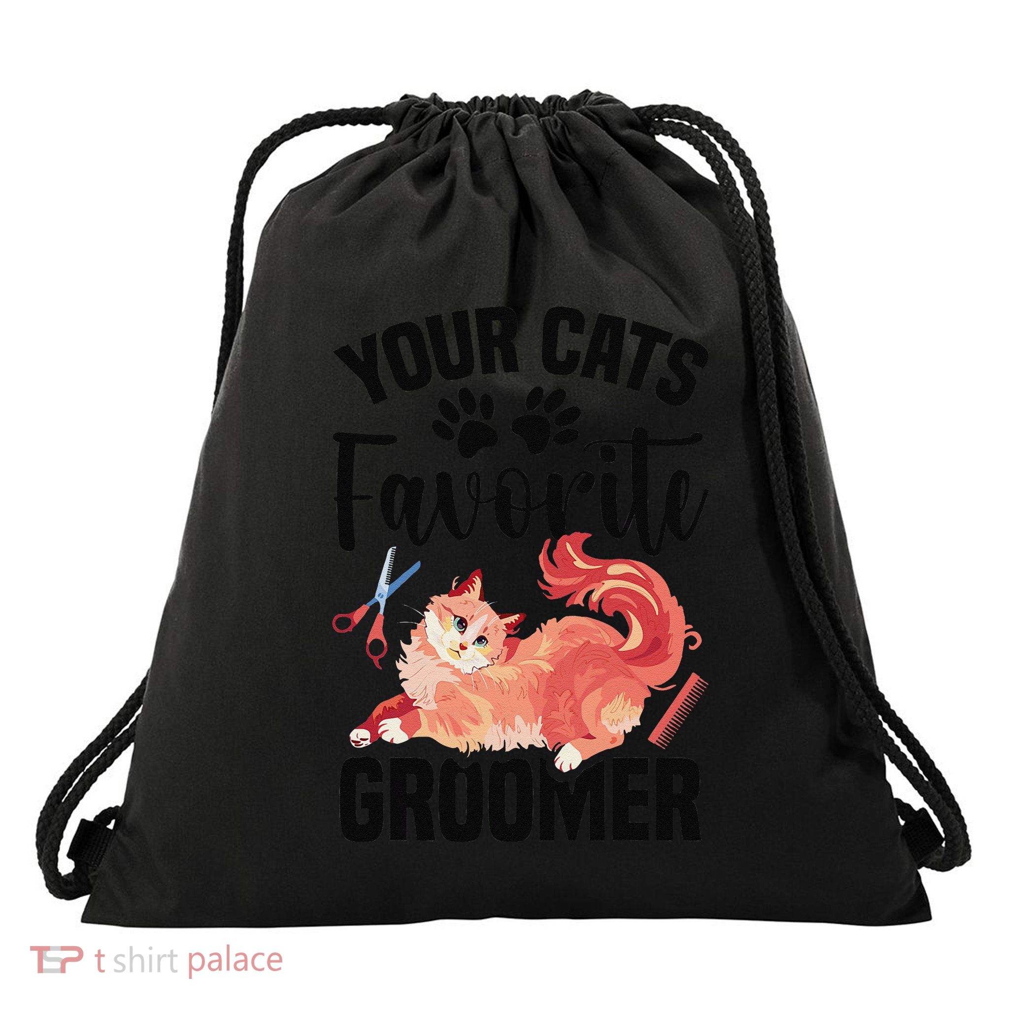 Cat Washing Favorite Cat Groomer Professional Cat Groomer Drawstring Bag