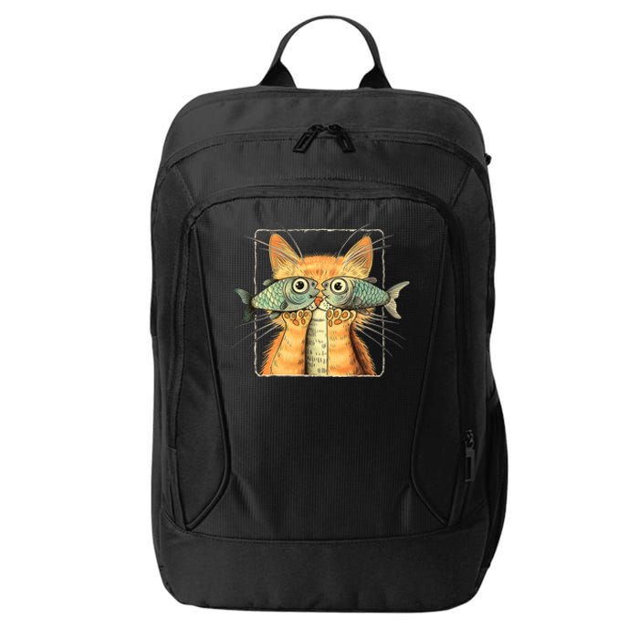 Cat With Fisheyes City Backpack