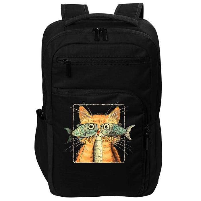 Cat With Fisheyes Impact Tech Backpack