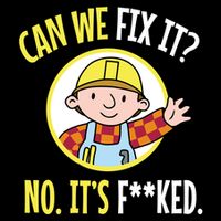 Can We Fix It? No ItS F**Ked Funny Repair Mechanic Tech Support Flat Bill Trucker Hat
