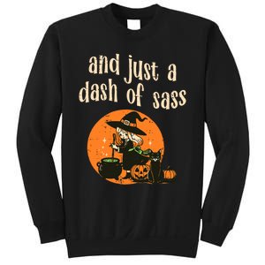 Cute Witch Funny Halloween And Just A Dash Of Sass Sweatshirt