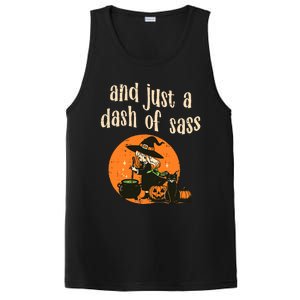 Cute Witch Funny Halloween And Just A Dash Of Sass PosiCharge Competitor Tank