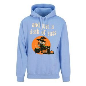 Cute Witch Funny Halloween And Just A Dash Of Sass Unisex Surf Hoodie