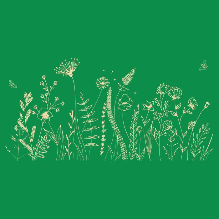 Cute Wildflowers Floral Nature Doodle Tall T-Shirt
