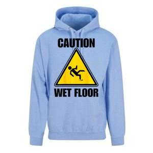 Caution Wet Floor Sign Funny Lazy Easy Halloween Costume Unisex Surf Hoodie