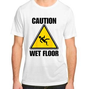 Caution Wet Floor Sign Funny Lazy Easy Halloween Costume Adult ChromaSoft Performance T-Shirt