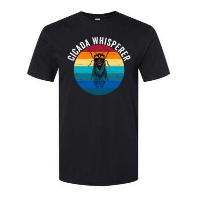 Cicada Whisperer Funny Cicada Nature Lover Cicada Emergence Bug Enthusiast Softstyle® CVC T-Shirt