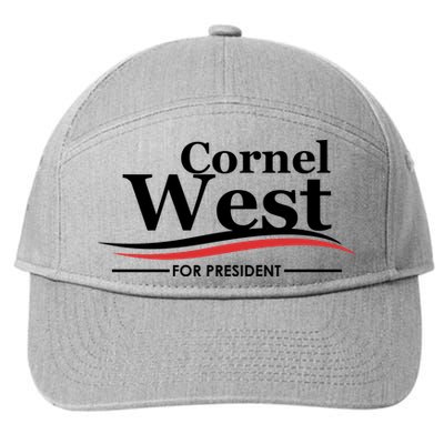 Cornel West For President Cornel West 2024 7-Panel Snapback Hat