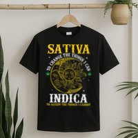 Cannabis Weed Fun Sativa To Change The Things I Can Indica T-Shirt