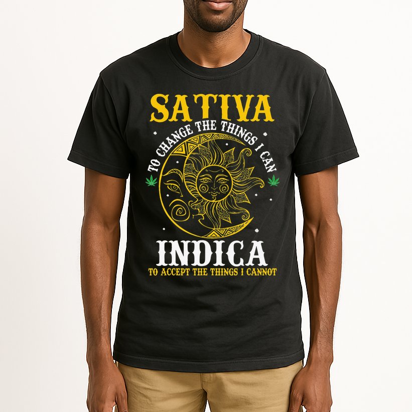 Cannabis Weed Fun Sativa To Change The Things I Can Indica Tall T-Shirt