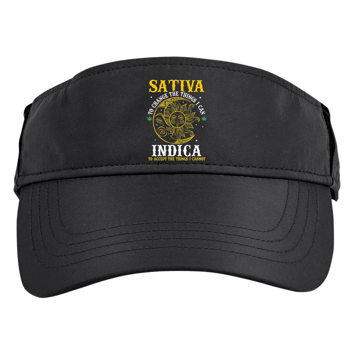 Cannabis Weed Fun Sativa To Change The Things I Can Indica Adult Drive Performance Visor