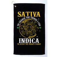 Cannabis Weed Fun Sativa To Change The Things I Can Indica Golf Towel