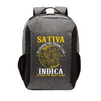Cannabis Weed Fun Sativa To Change The Things I Can Indica Vector Backpack