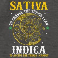 Cannabis Weed Fun Sativa To Change The Things I Can Indica Vector Backpack