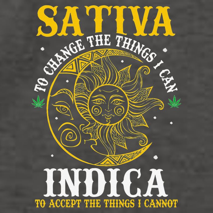 Cannabis Weed Fun Sativa To Change The Things I Can Indica Vector Backpack