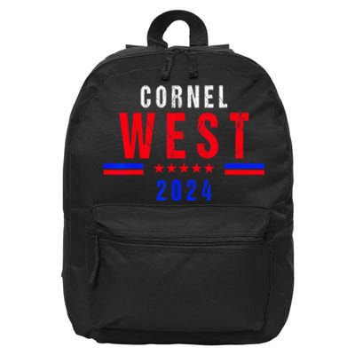 Cornel West For President Cornel West 2024 16 in Basic Backpack