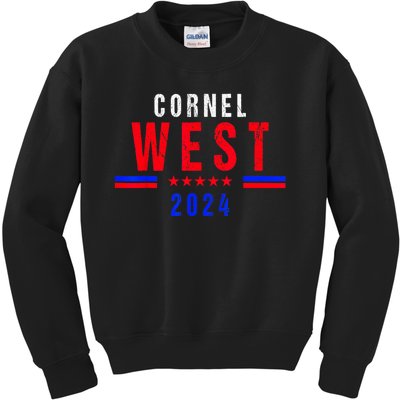 Cornel West For President Cornel West 2024 Kids Sweatshirt