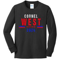 Cornel West For President Cornel West 2024 Kids Long Sleeve Shirt