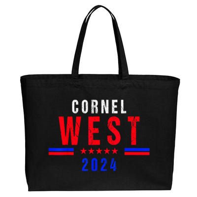 Cornel West For President Cornel West 2024 Cotton Canvas Jumbo Tote