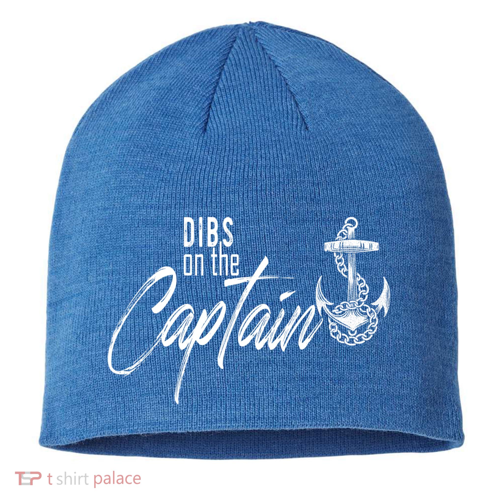 Captain Wife Funny Dibs On The Captain Gift Sustainable Beanie