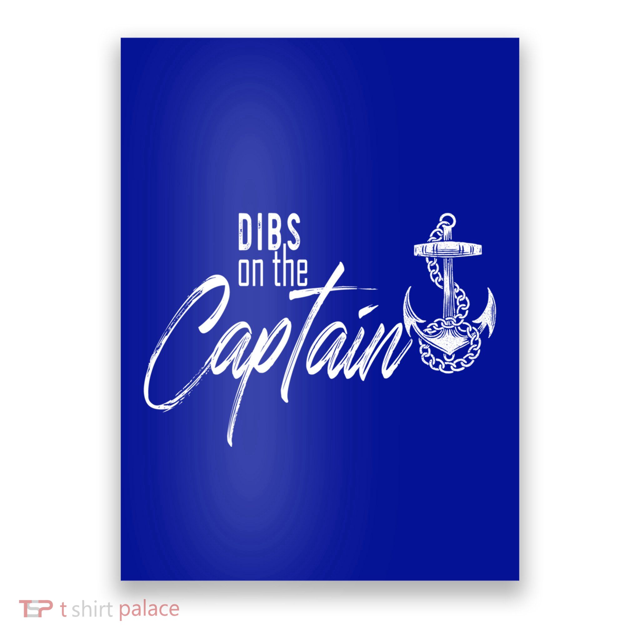 Captain Wife Funny Dibs On The Captain Gift Poster