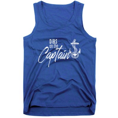 Captain Wife Funny Dibs On The Captain Gift Tank Top