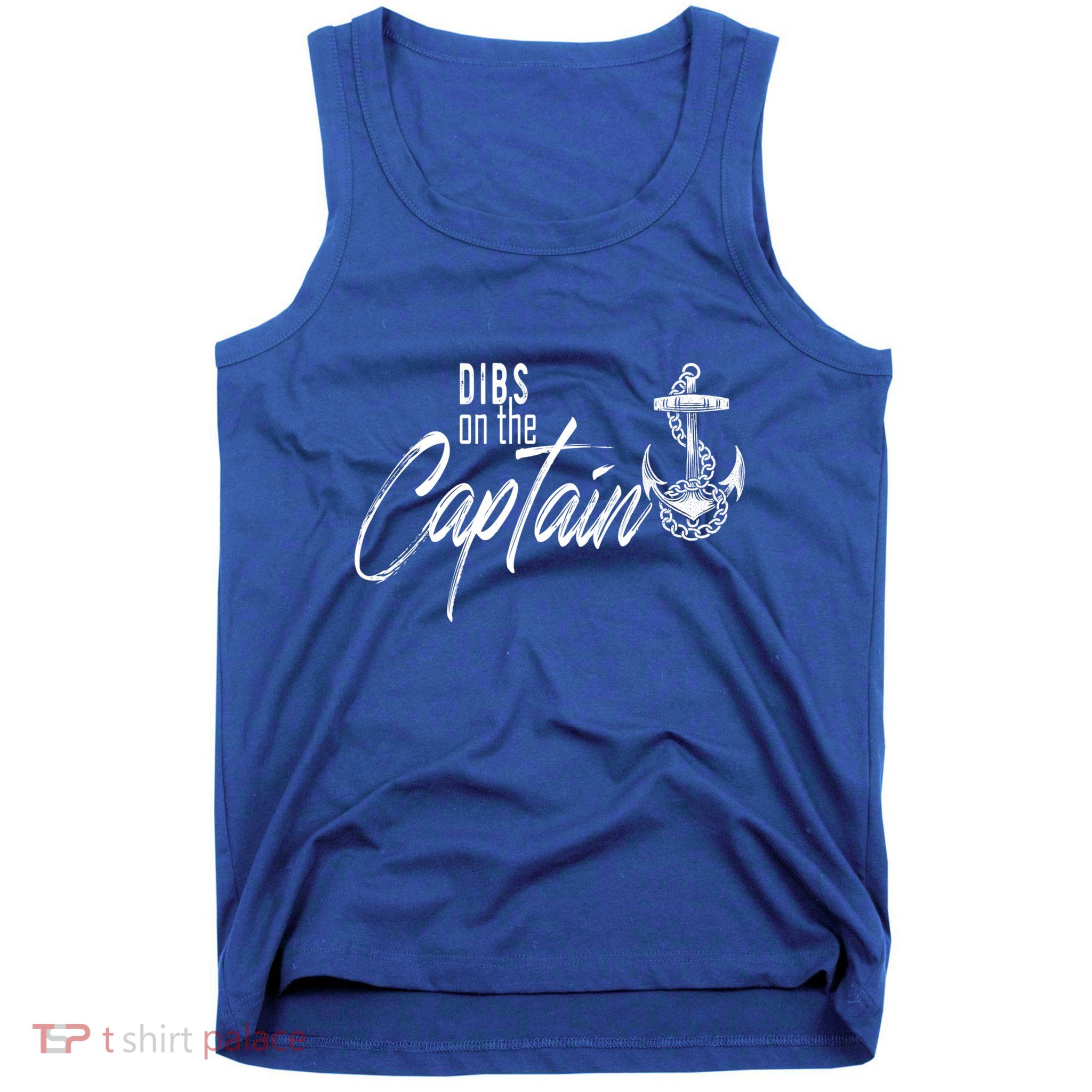 Captain Wife Funny Dibs On The Captain Gift Tank Top