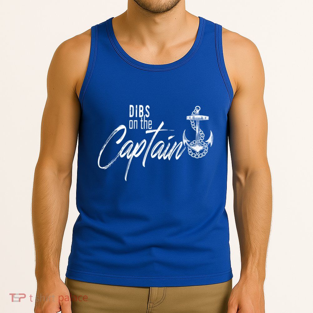Captain Wife Funny Dibs On The Captain Gift Tank Top