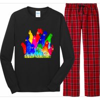 Chicken Watercolor Funny For Men Women Long Sleeve Pajama Set