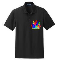 Chicken Watercolor Funny For Men Women Dry Zone Grid Polo