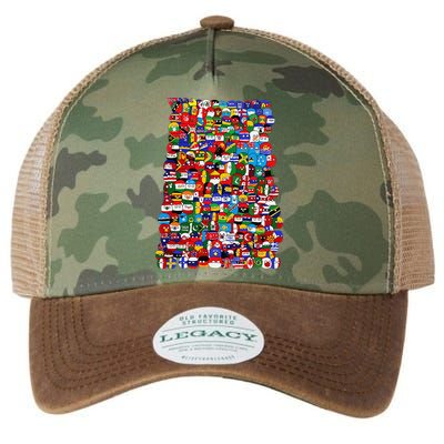 Countryballs World Flags Legacy Tie Dye Trucker Hat