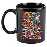 Countryballs World Flags 11oz C Handle Ceramic Mug