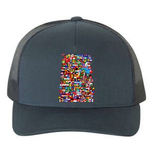 Countryballs World Flags Yupoong Adult 5-Panel Trucker Hat