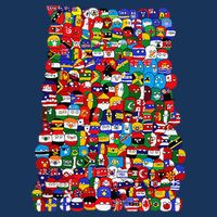 Countryballs World Flags Cooling Performance Crew T-Shirt