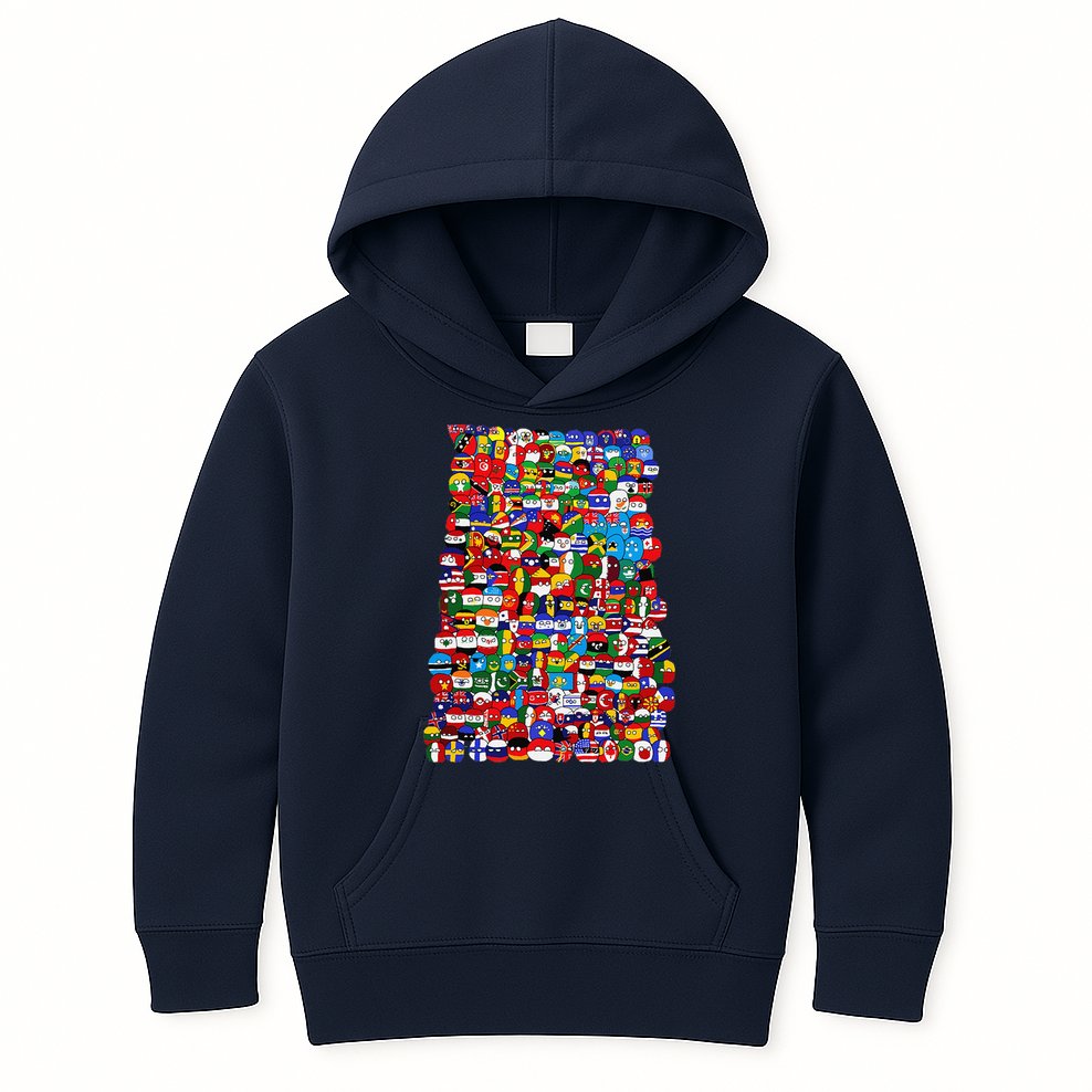 Countryballs World Flags Kids Hoodie