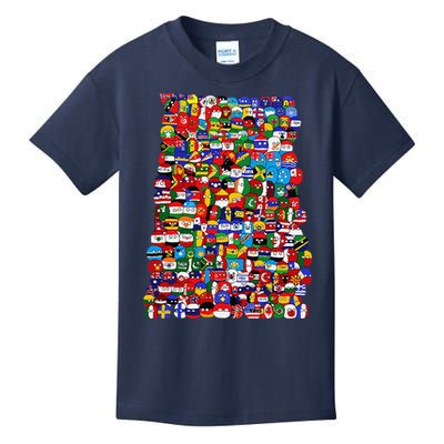 Countryballs World Flags Kids T-Shirt