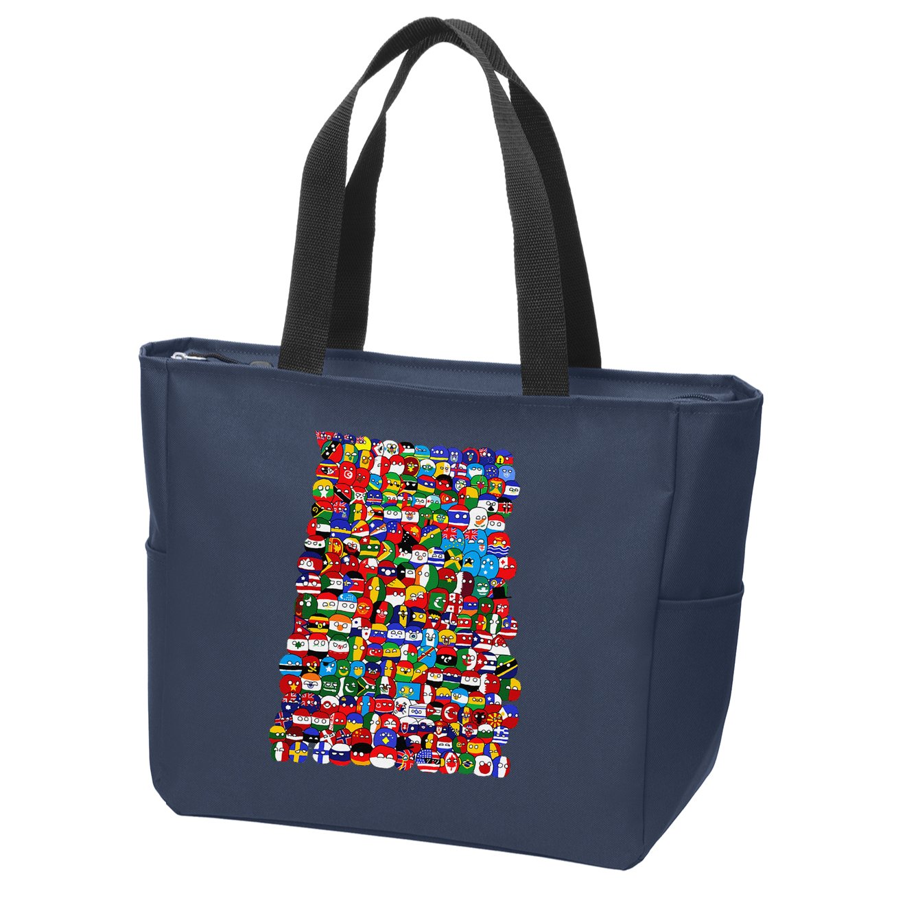 Countryballs World Flags Zip Tote Bag