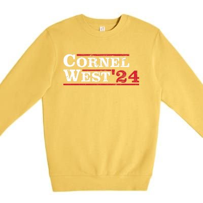 Cornel West For President Cornel West 2024 Premium Crewneck Sweatshirt