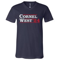 Cornel West For President Cornel West 2024 V-Neck T-Shirt