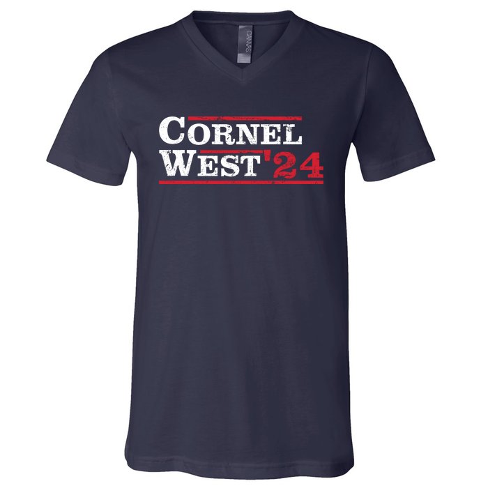 Cornel West For President Cornel West 2024 V-Neck T-Shirt