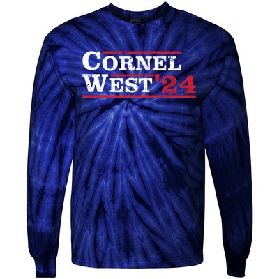 Cornel West For President Cornel West 2024 Tie-Dye Long Sleeve Shirt