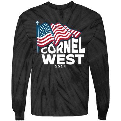 Cornel West For President Cornel West 2024 Tie-Dye Long Sleeve Shirt