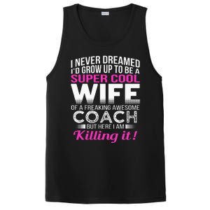 Coachs Wife Funny Gift For Wife Of Coach PosiCharge Competitor Tank