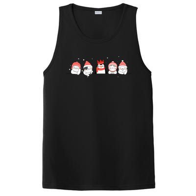 Christmas Winter Festive Penguin Cats Holiday Party Great Gift PosiCharge Competitor Tank